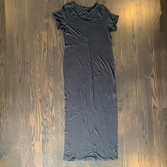 NWOT H&M Basics Maxi Black Long Dress size L - Picture 1 of 7
